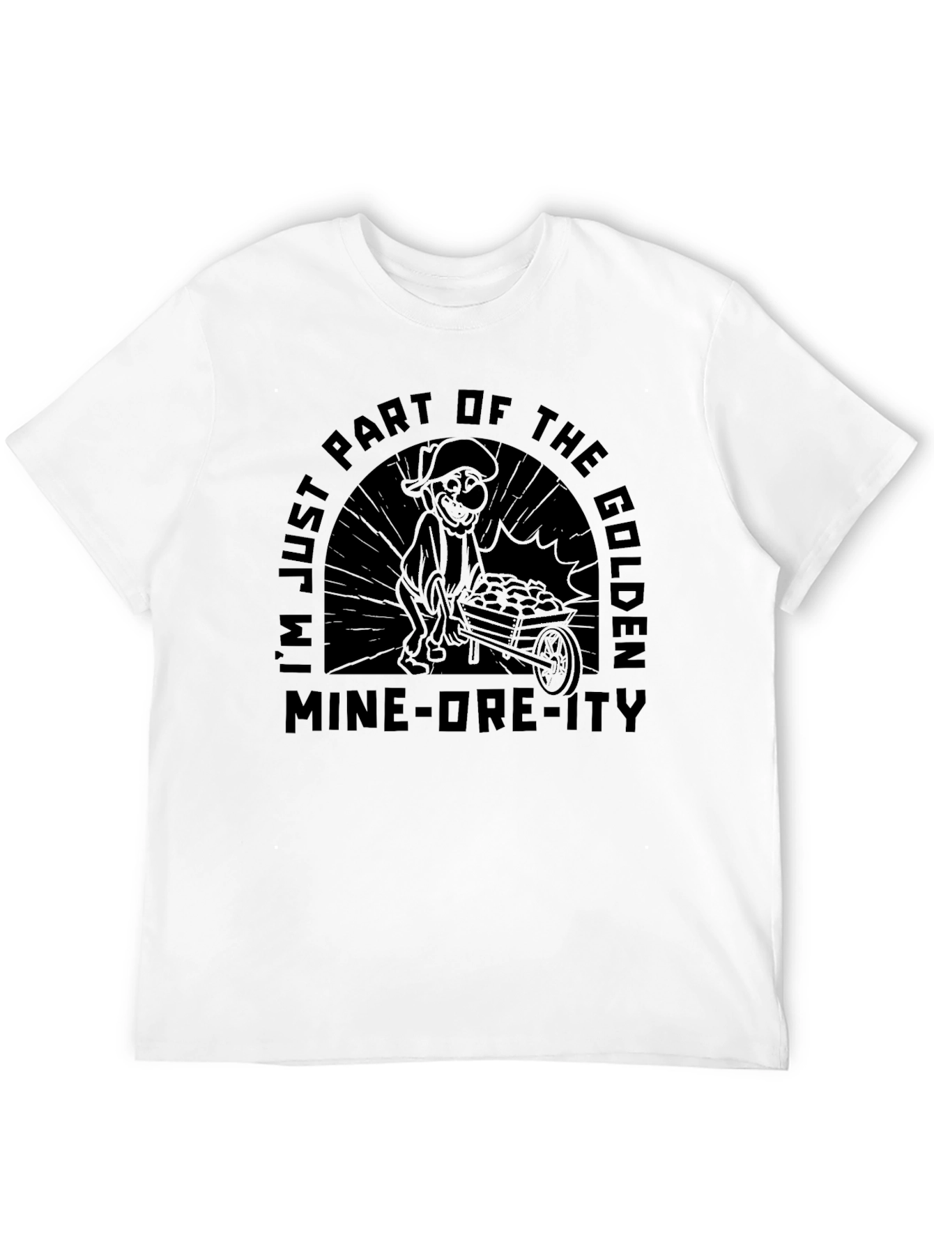 Golden Mine-Ore-Ity Graphic T-Shirt - Black