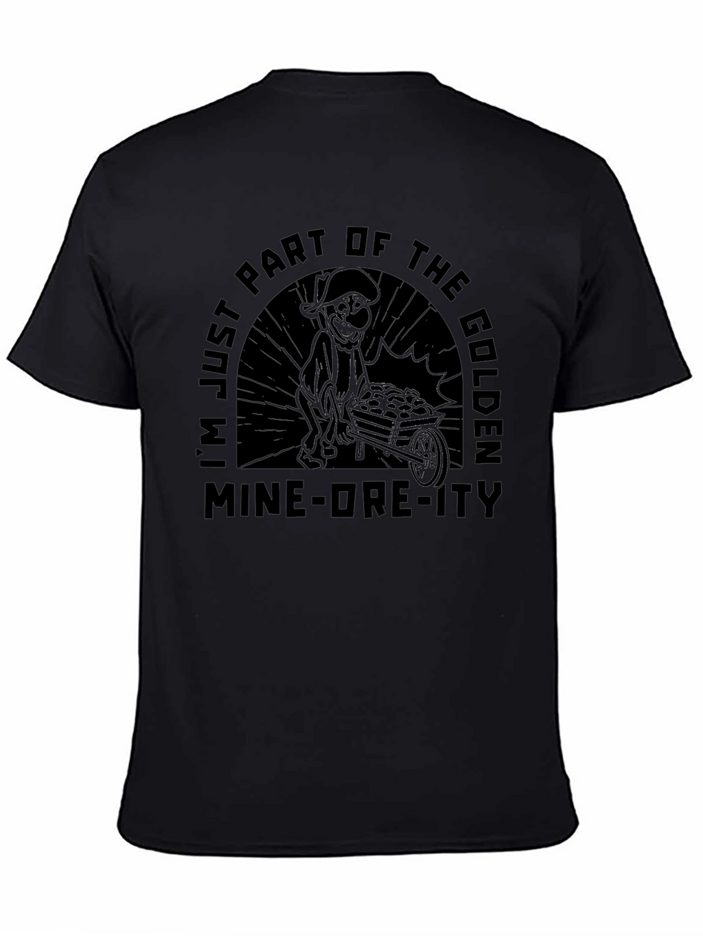 Golden Mine-Ore-Ity Graphic T-Shirt - Black