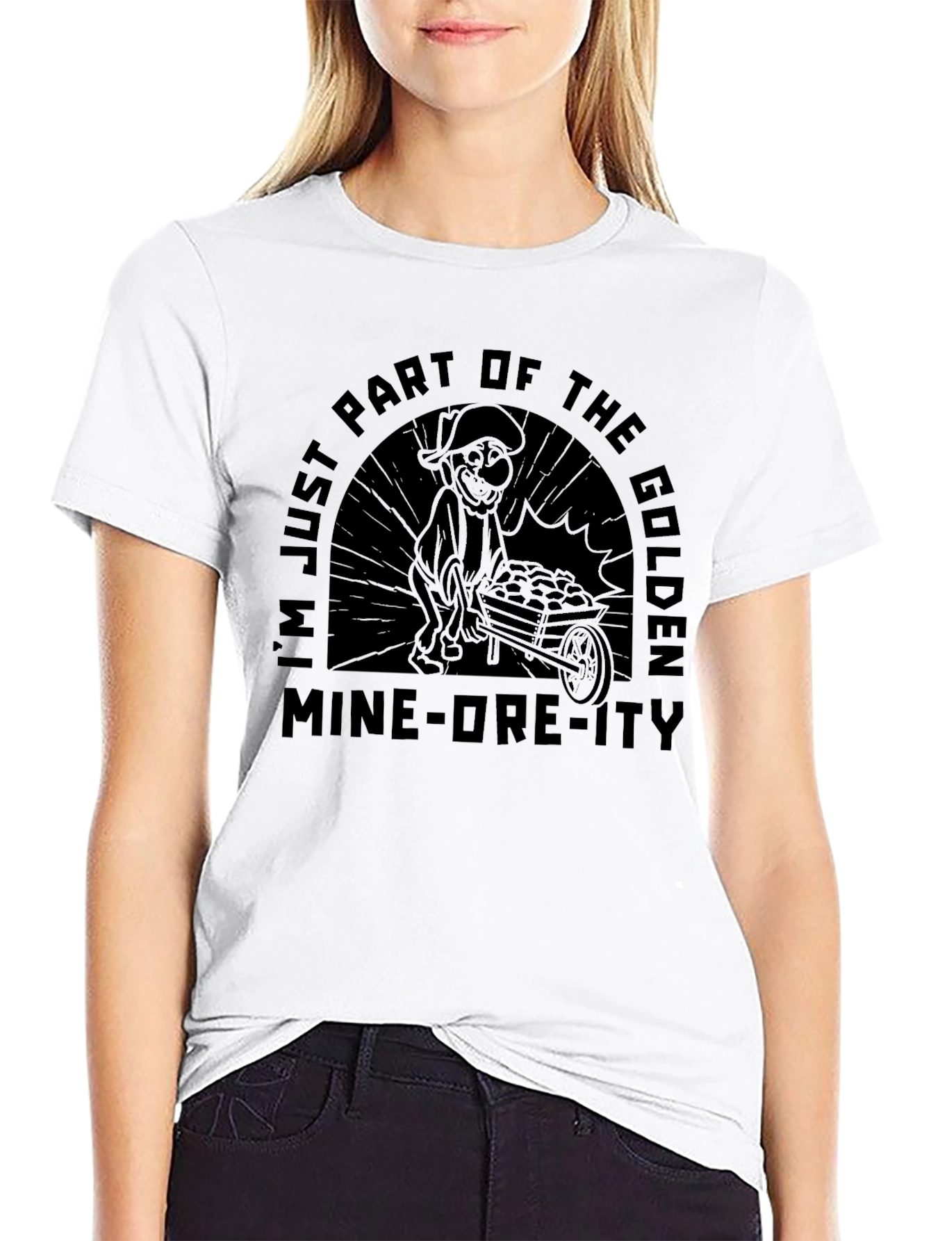 Golden Mine-Ore-Ity Graphic T-Shirt - Black