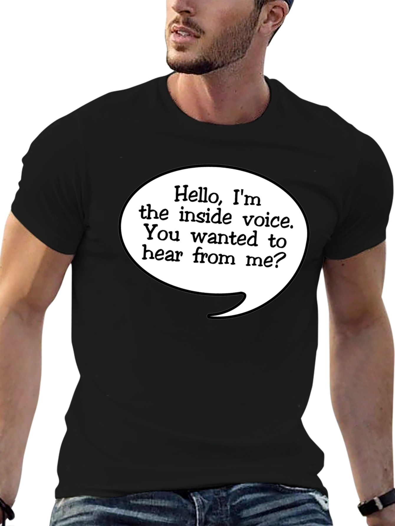 Inside Voice T-Shirt - Funny Novelty Tee