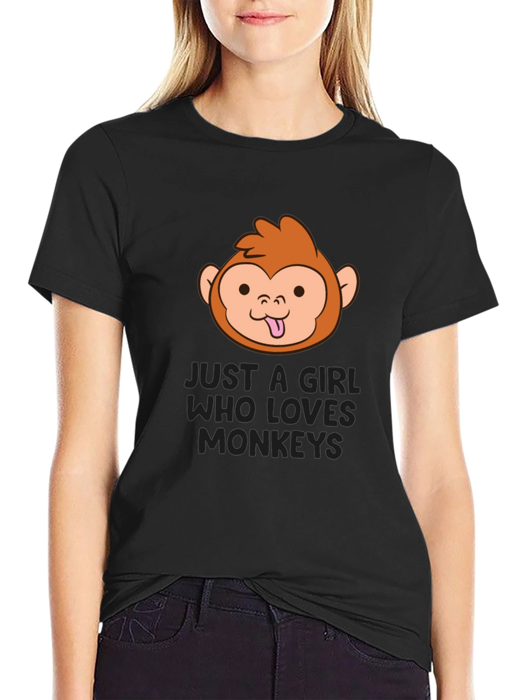 Just a Girl Who Loves Monkeys T-Shirt