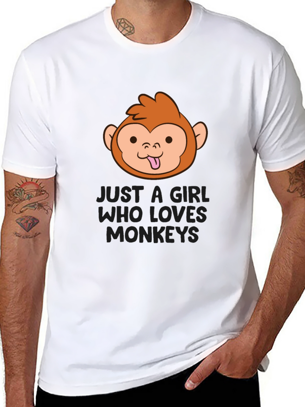 Just a Girl Who Loves Monkeys T-Shirt