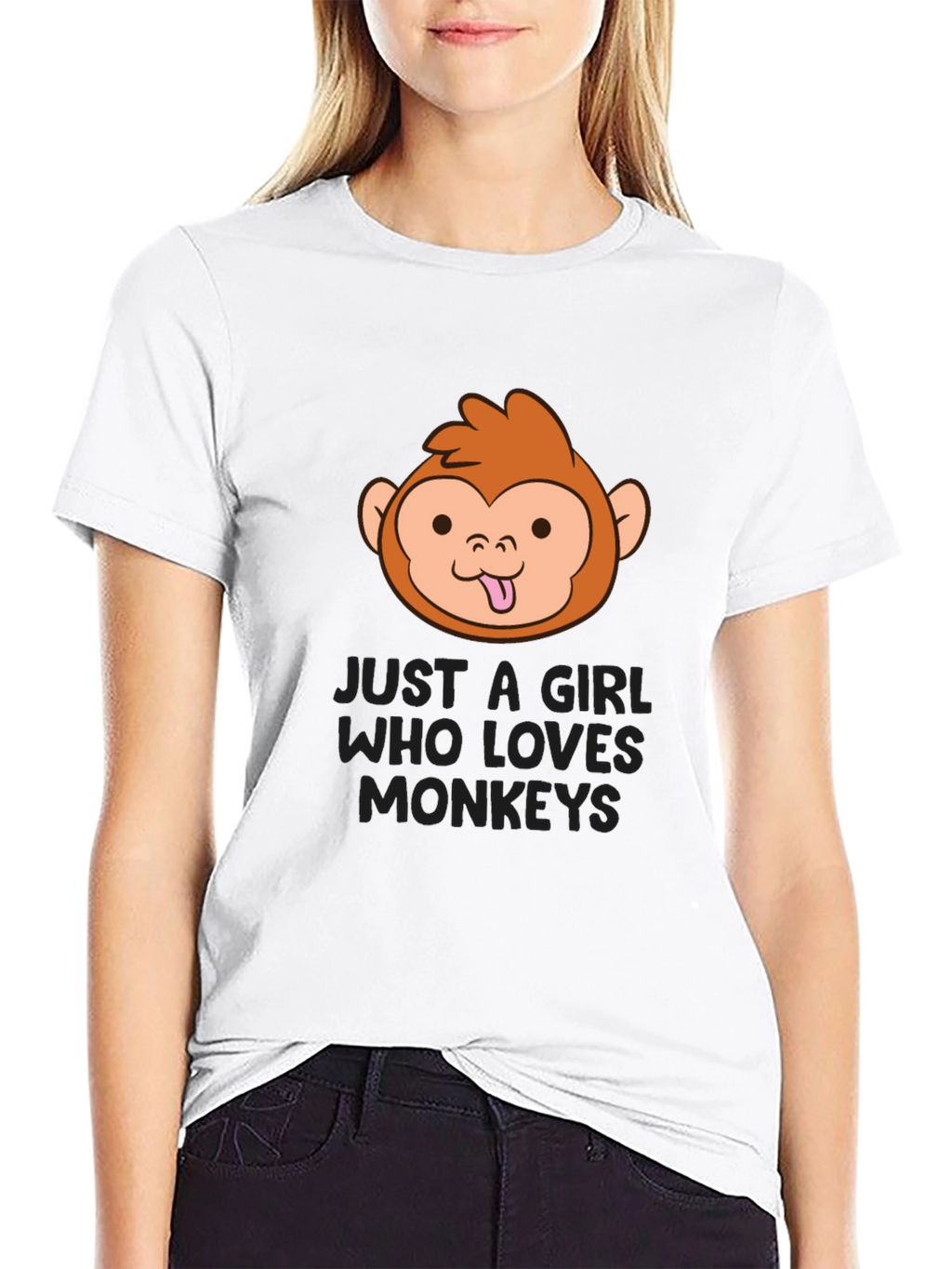 Just a Girl Who Loves Monkeys T-Shirt