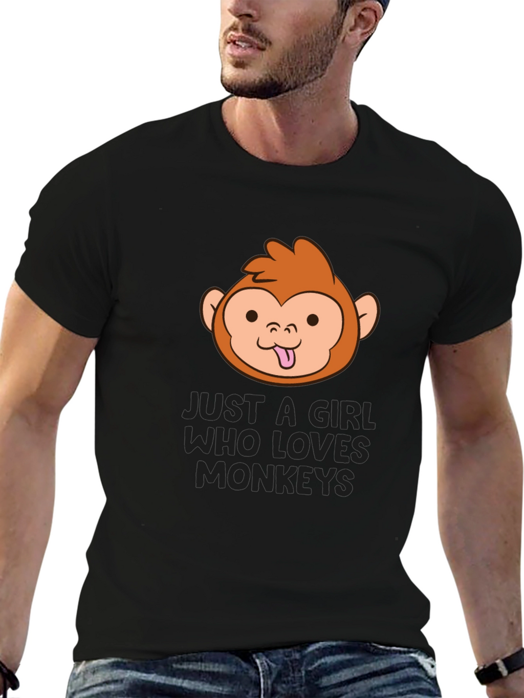 Just a Girl Who Loves Monkeys T-Shirt