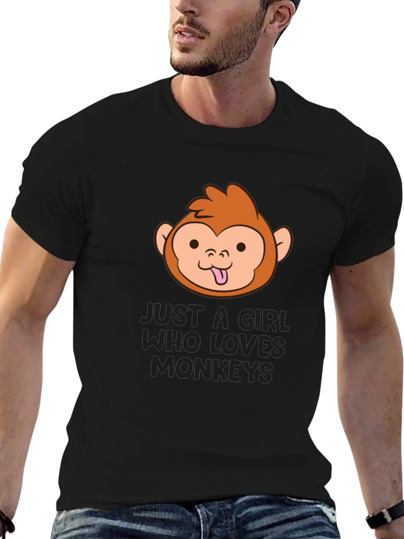 Just a Girl Who Loves Monkeys T-Shirt