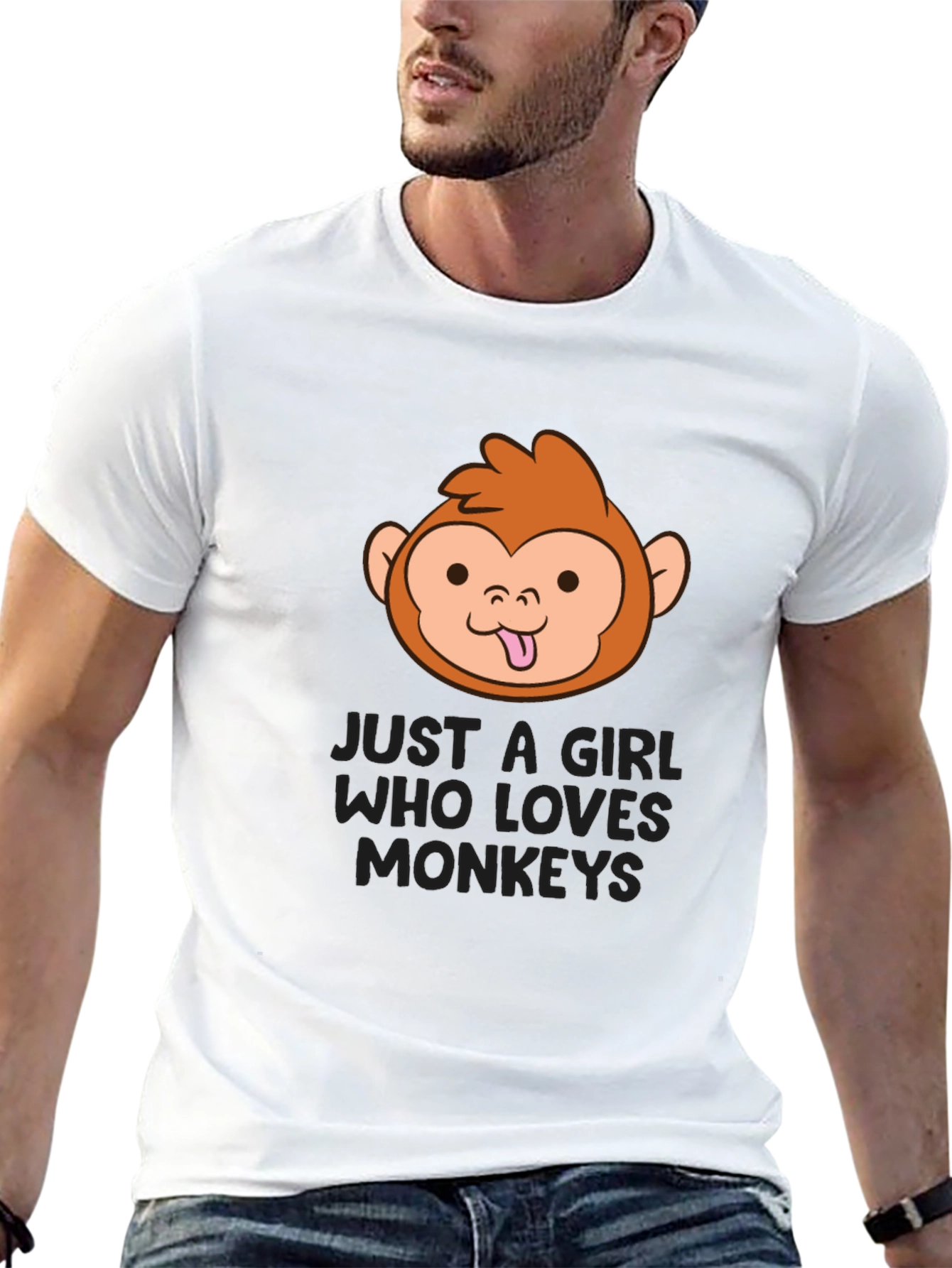 Just a Girl Who Loves Monkeys T-Shirt