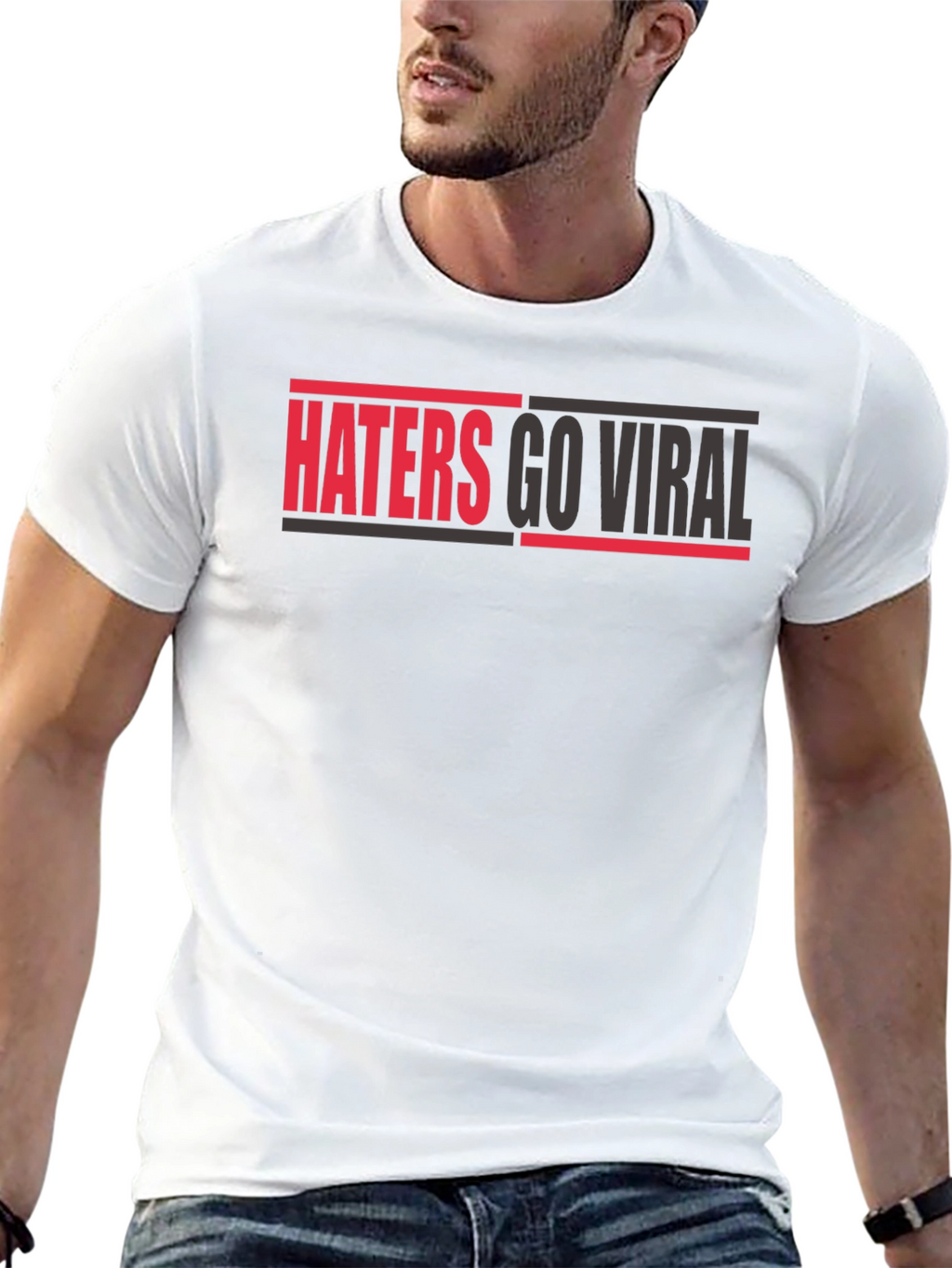 Haters Go Viral Graphic Tee - Bold Statement Shirt