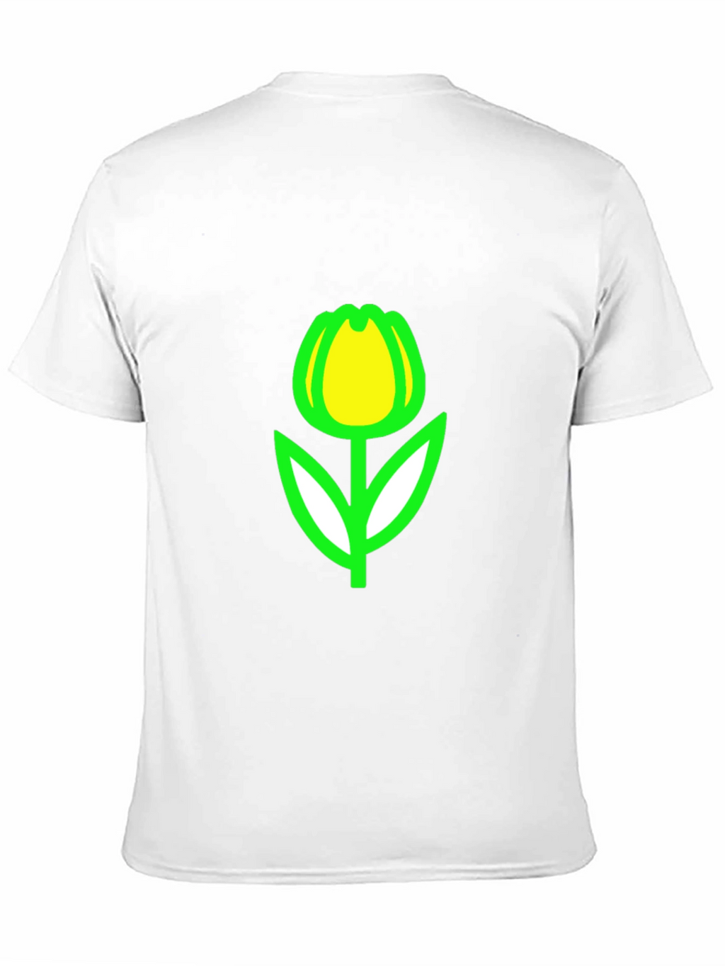 Tulip Graphic Tee - Black Casual T-Shirt