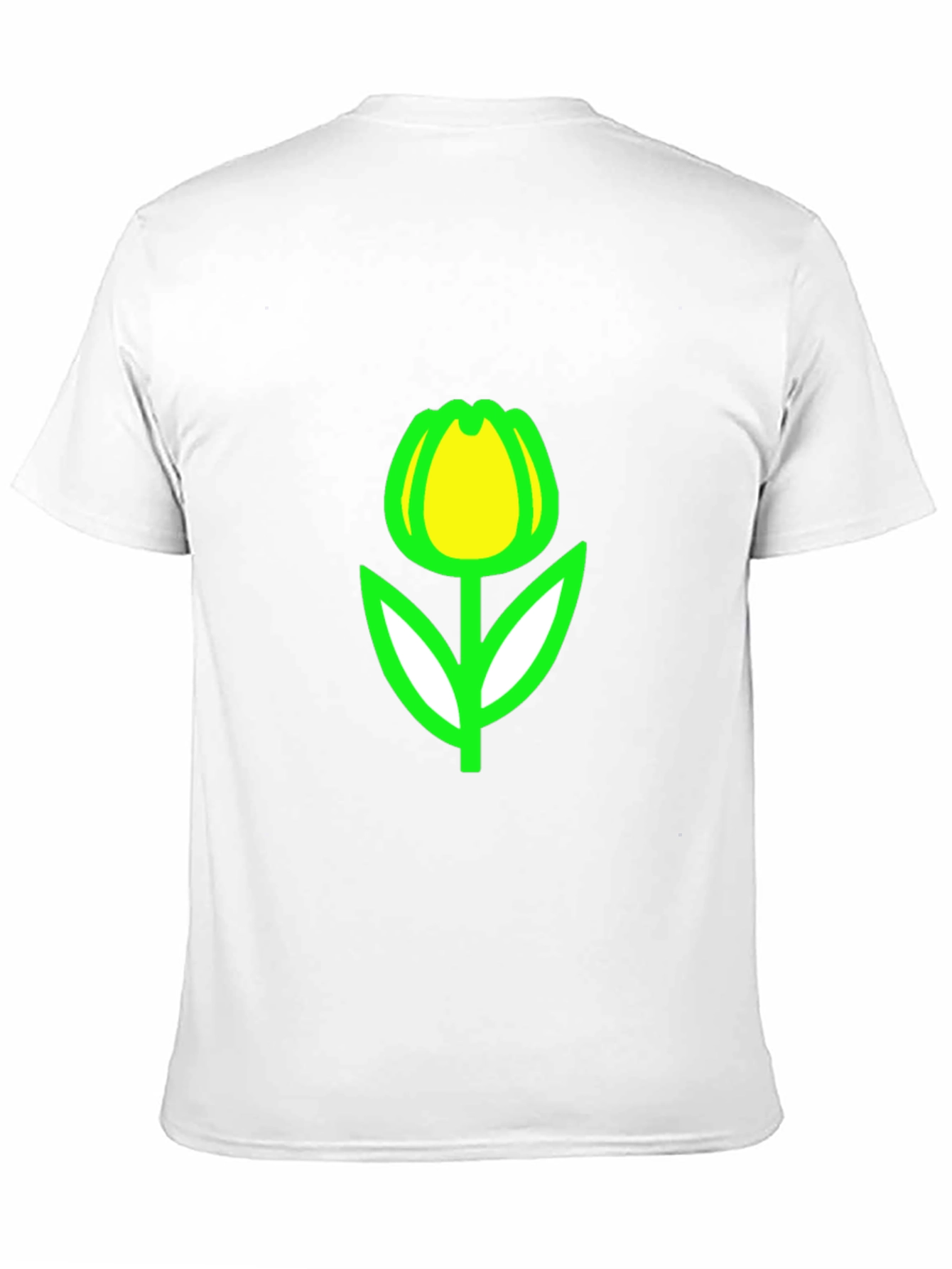 Tulip Graphic Tee - Black Casual T-Shirt