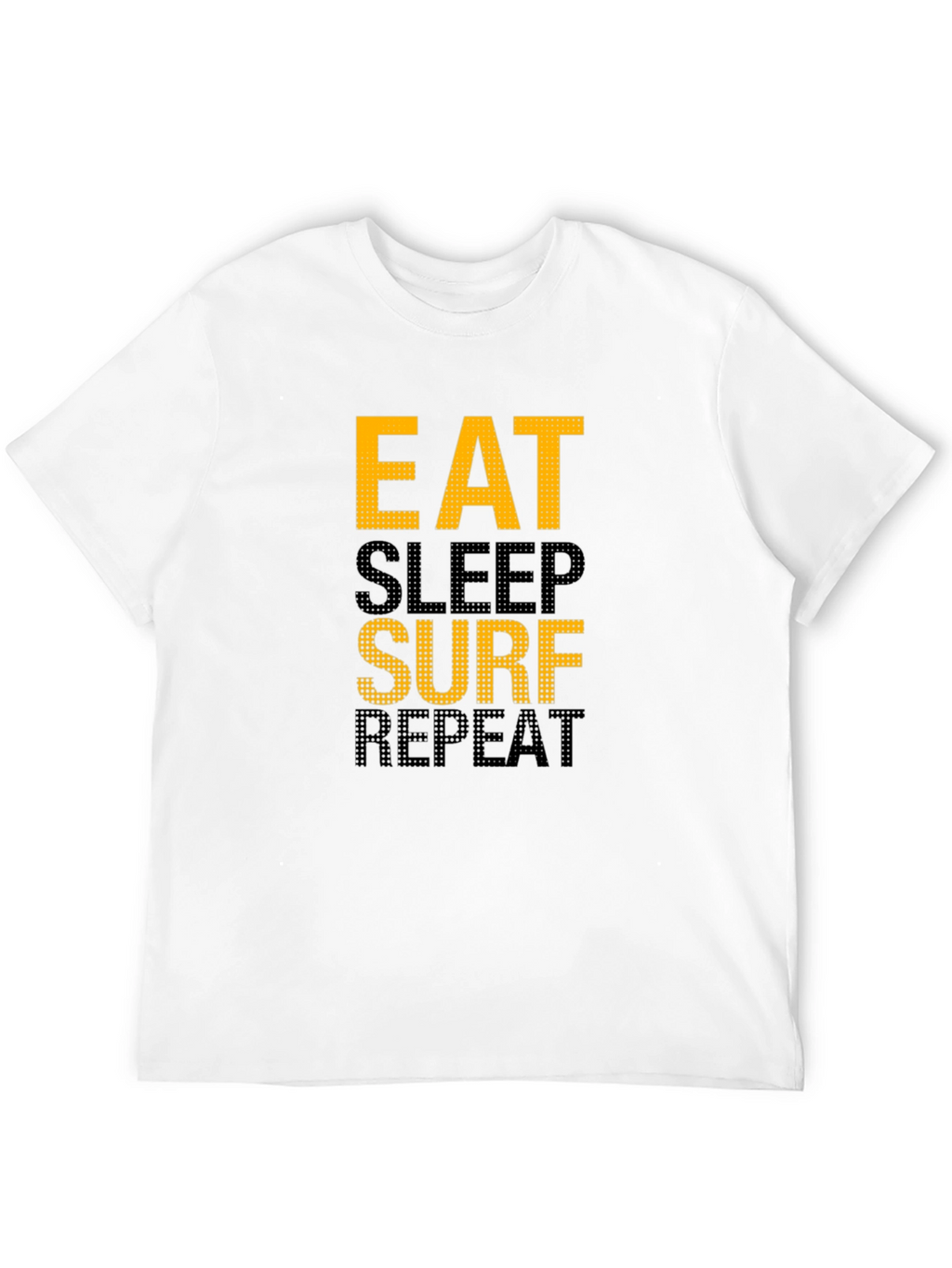 Eat Sleep Surf Repeat Graphic Tee - Black