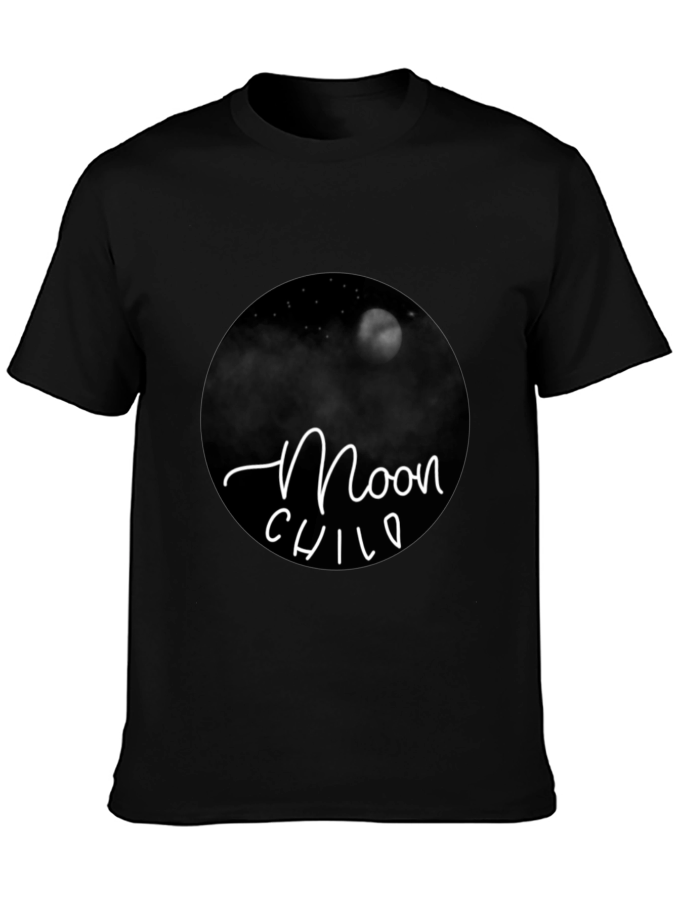 Moon Child Graphic Tee - Black T-Shirt