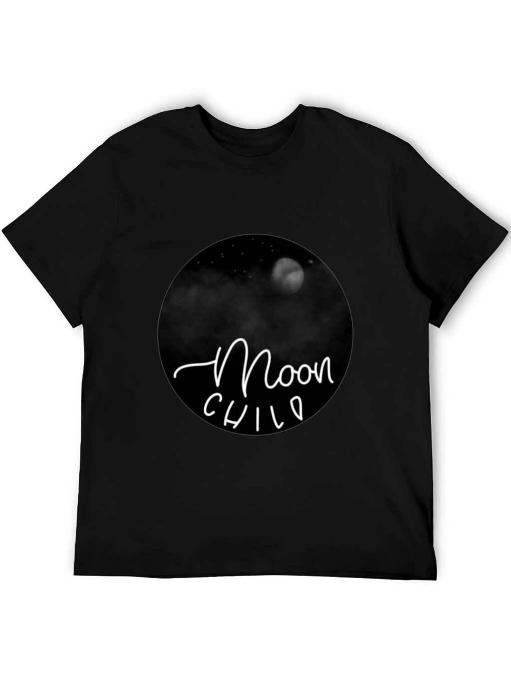 Moon Child Graphic Tee - Black T-Shirt