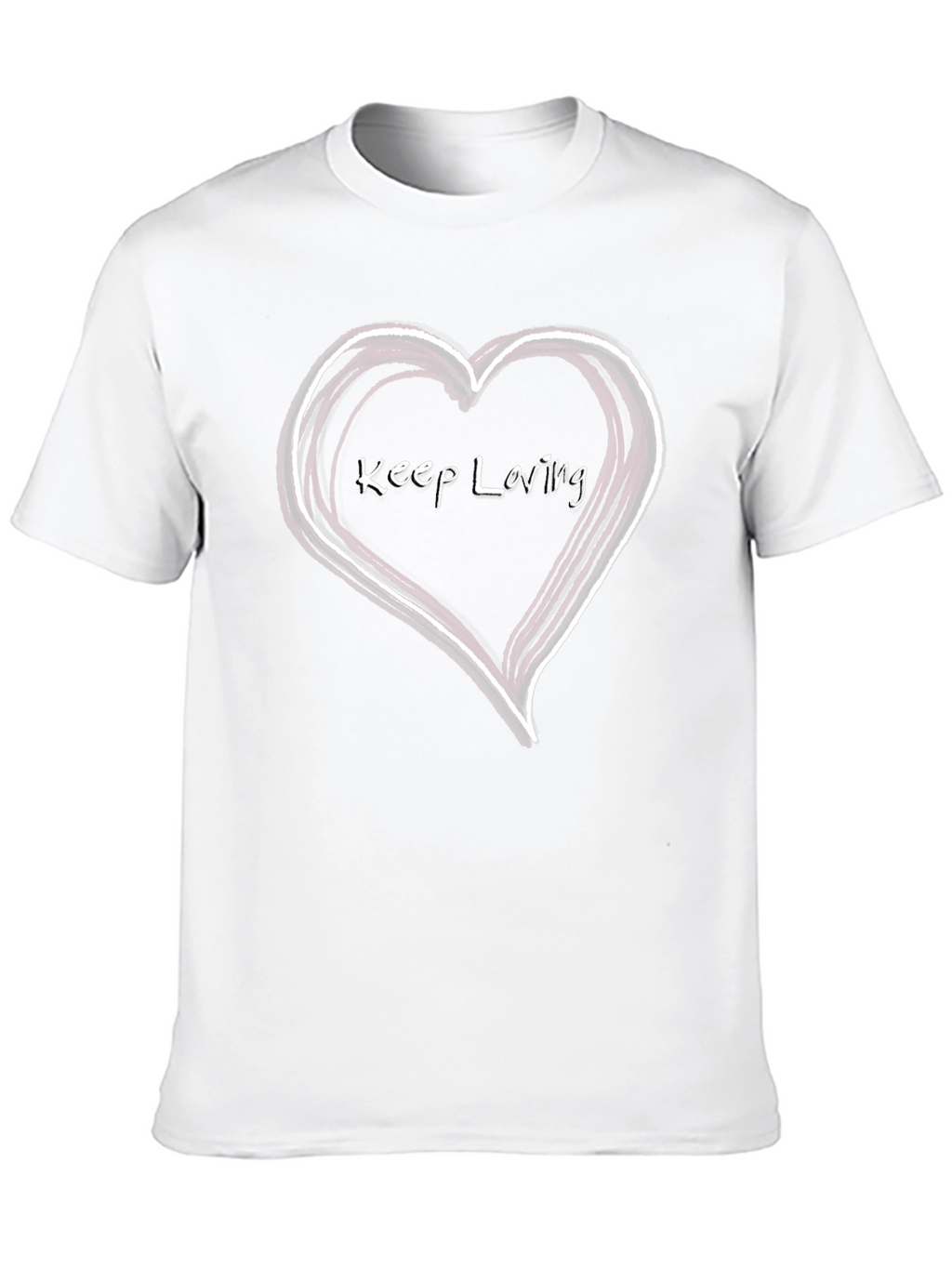 Keep Loving Heart Graphic T-Shirt