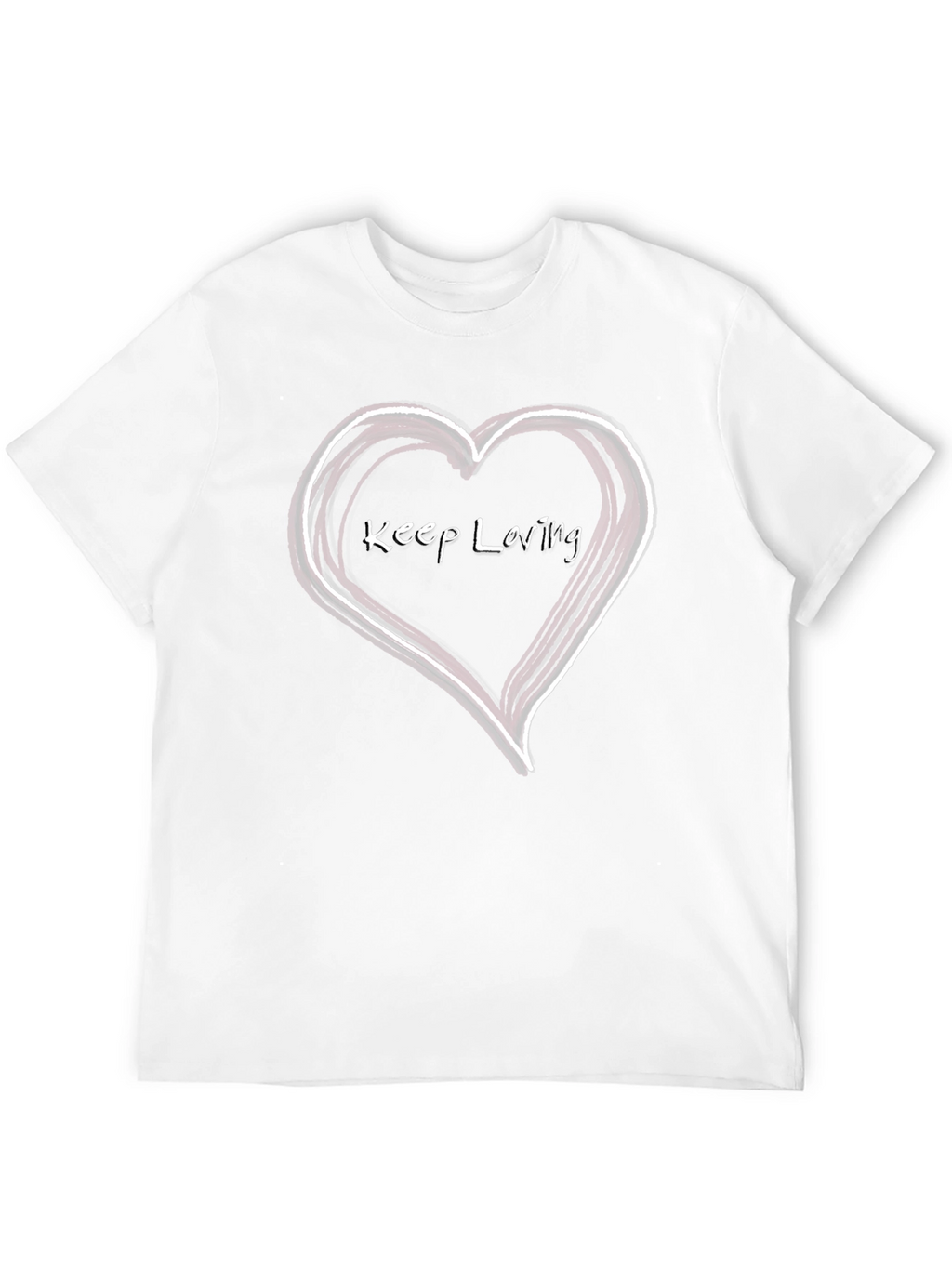 Keep Loving Heart Graphic T-Shirt