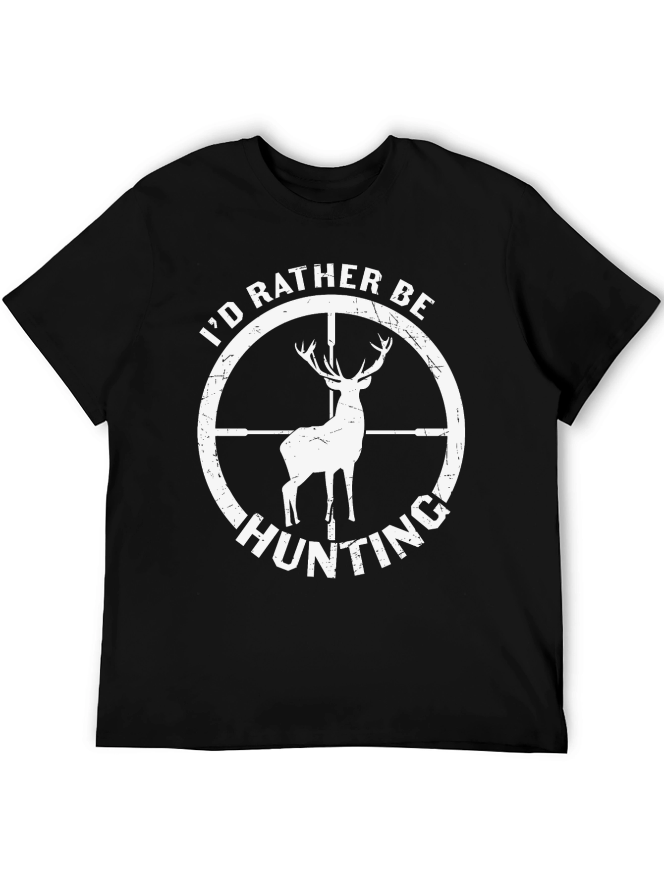 Hunting Deer Graphic Tee - Id Rather Be Hunting T-Shirt