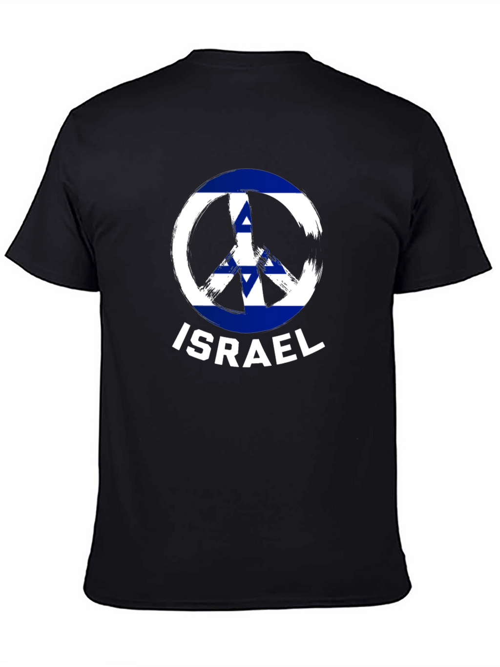Israel Peace Sign T-Shirt Black