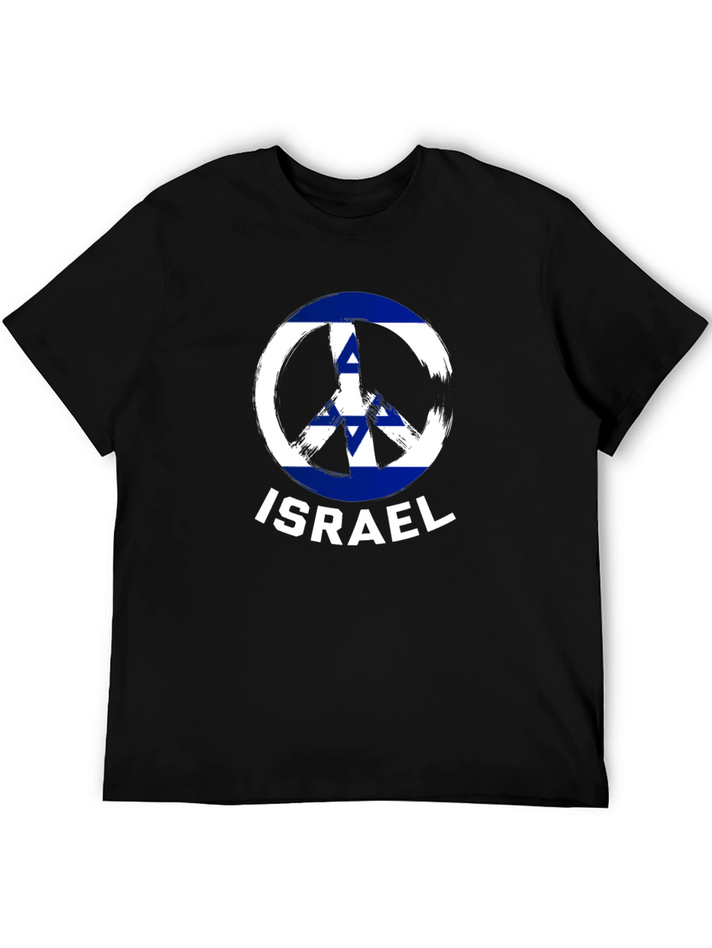 Israel Peace Sign T-Shirt Black