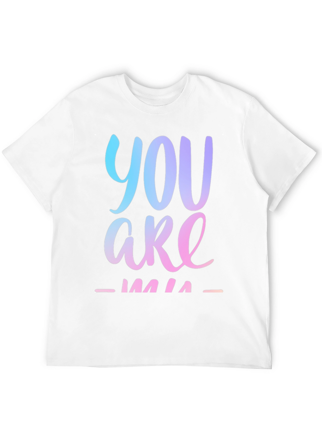 You Are Mine Gradient Graphic Tee - Black