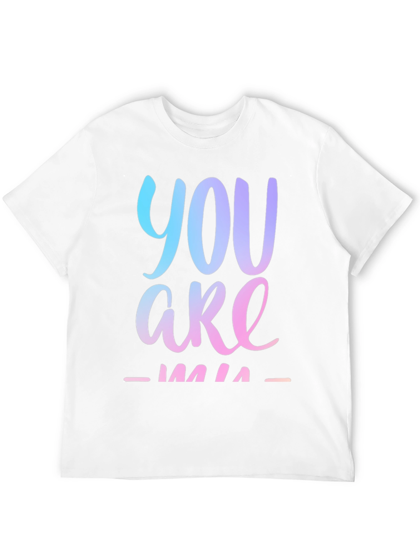 You Are Mine Gradient Graphic Tee - Black