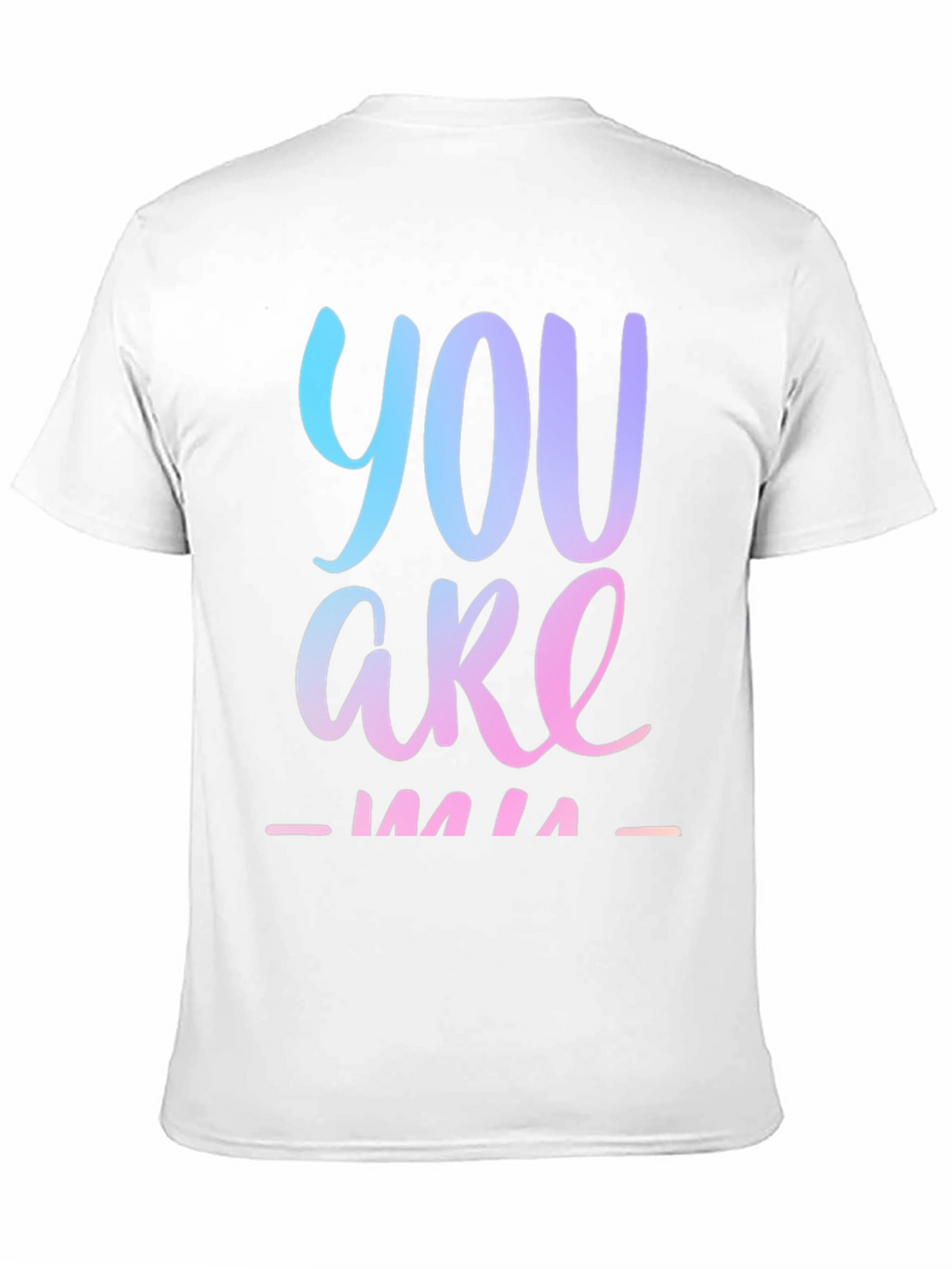 You Are Mine Gradient Graphic Tee - Black