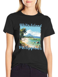 White Island Philippines Graphic T-Shirt