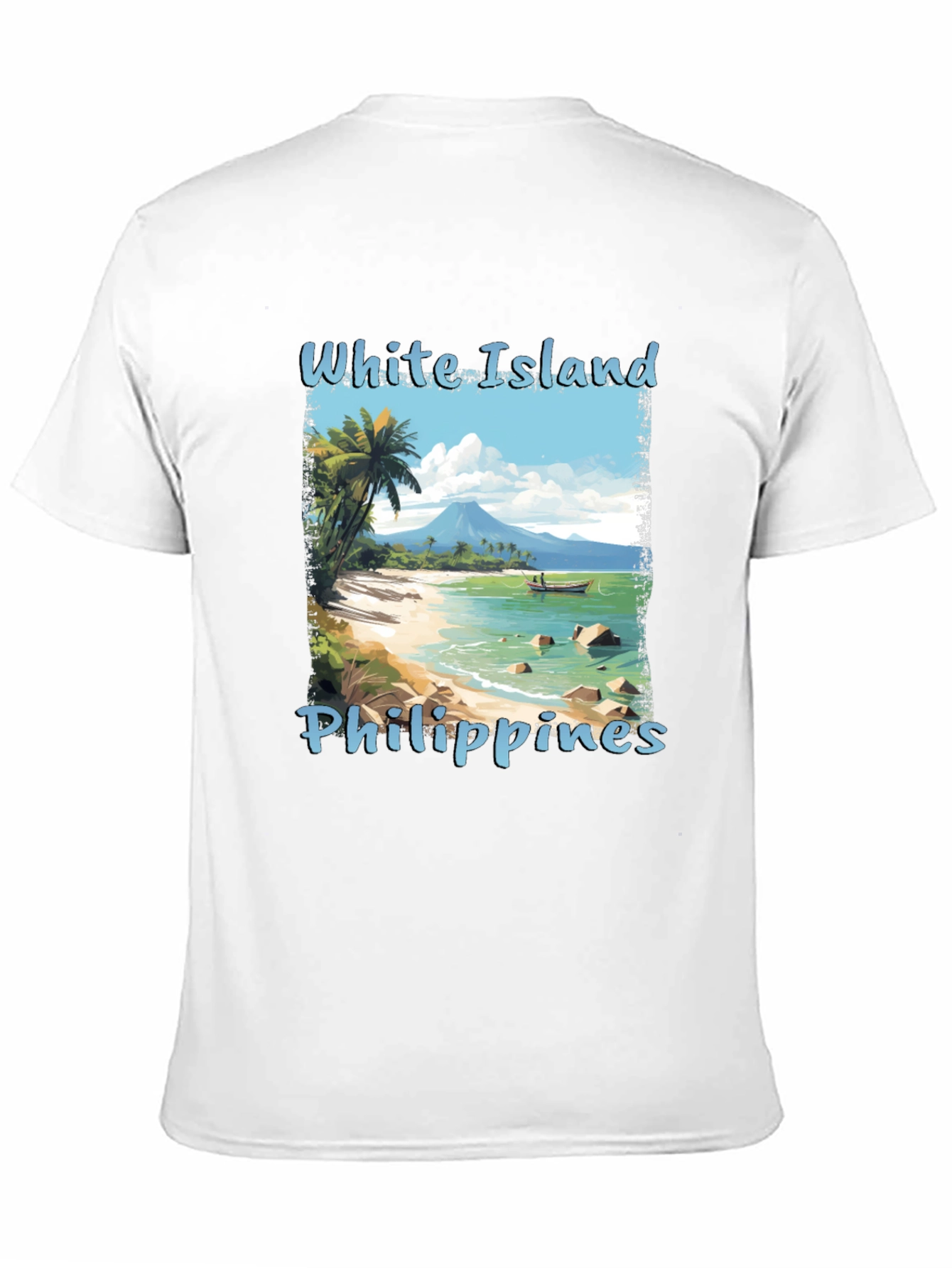 White Island Philippines Graphic T-Shirt