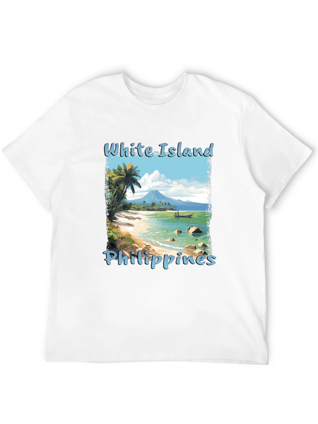 White Island Philippines Graphic T-Shirt