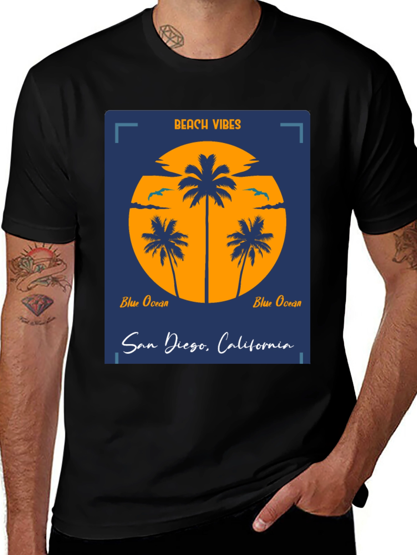 Beach Vibes San Diego Graphic Tee