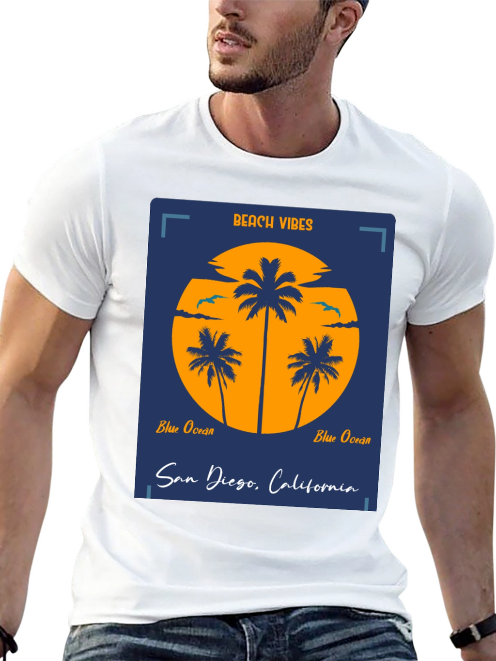 Beach Vibes San Diego Graphic Tee