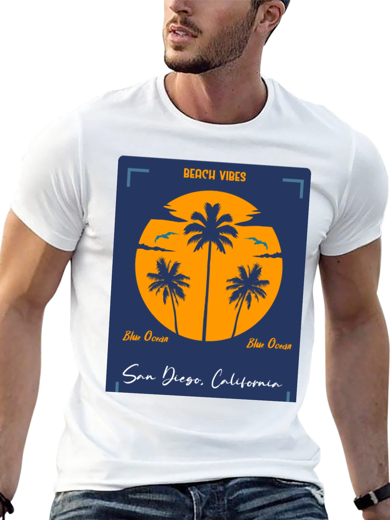 Beach Vibes San Diego Graphic Tee