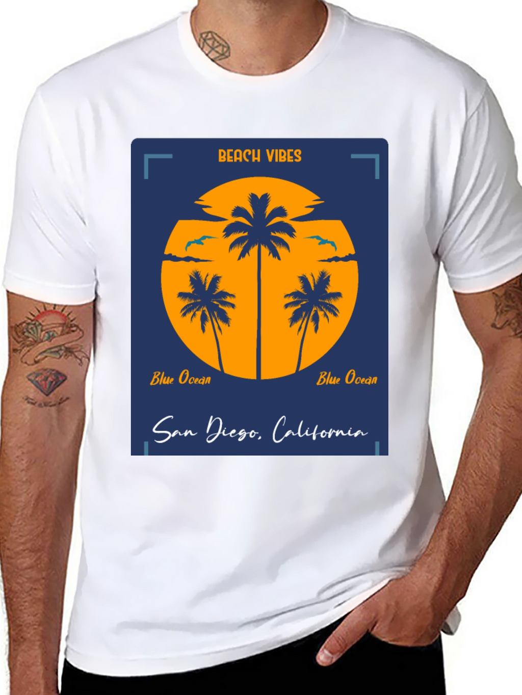 Beach Vibes San Diego Graphic Tee