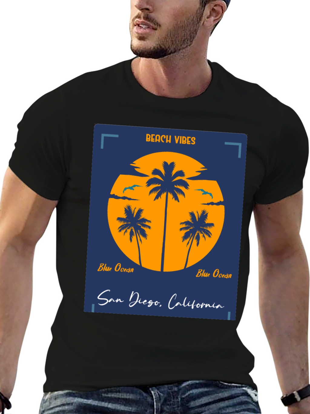 Beach Vibes San Diego Graphic Tee