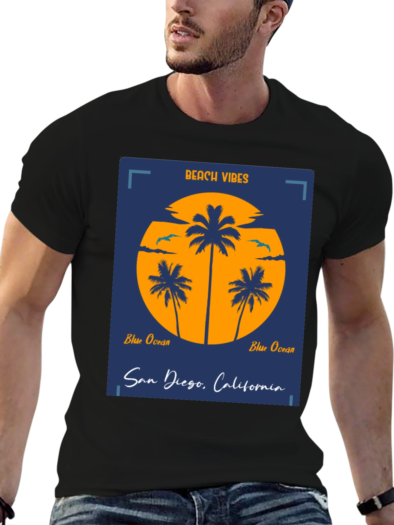 Beach Vibes San Diego Graphic Tee