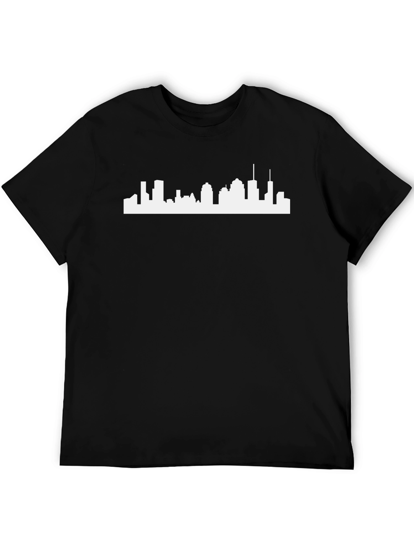 City Skyline Graphic Tee - Mens Black T-Shirt