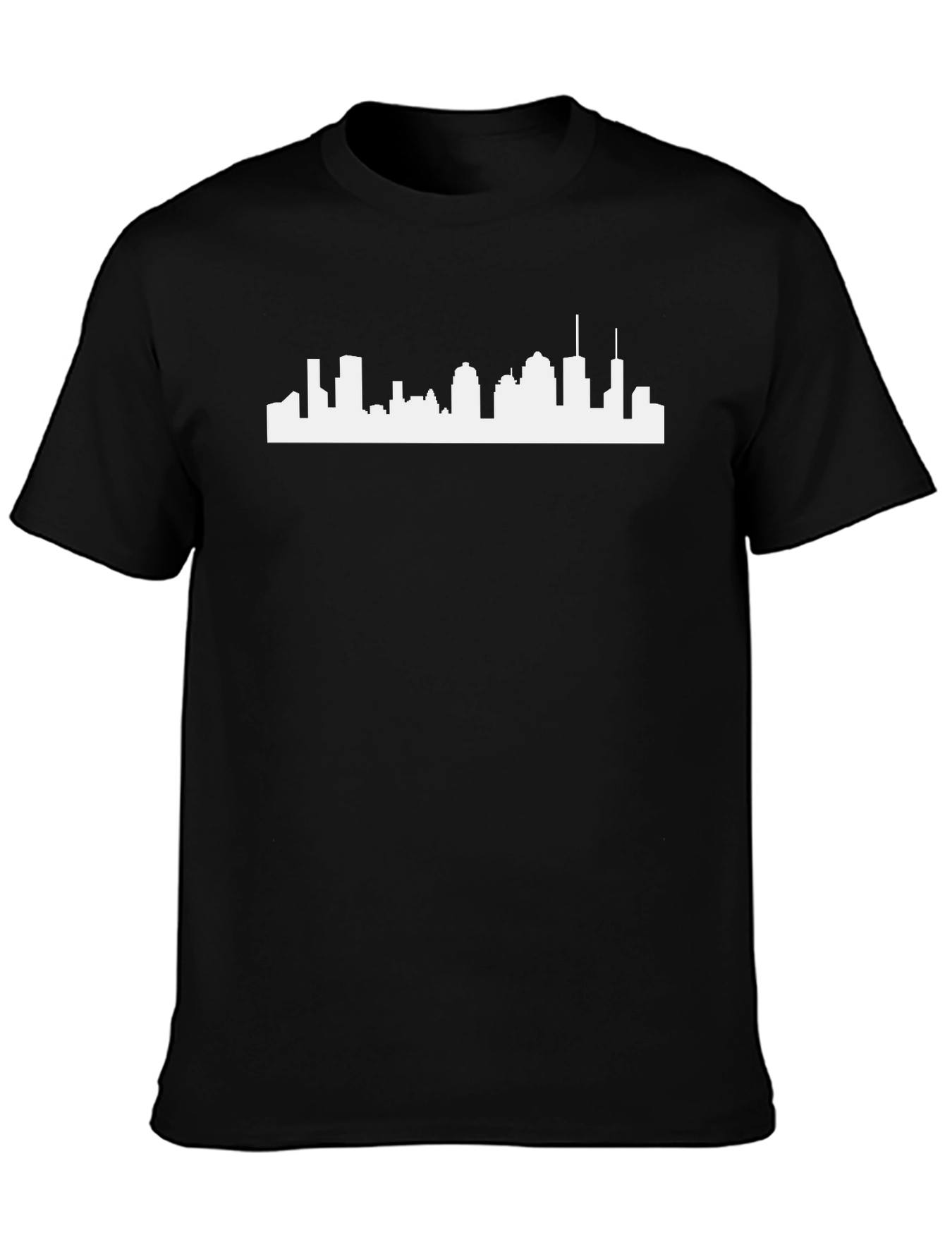City Skyline Graphic Tee - Mens Black T-Shirt