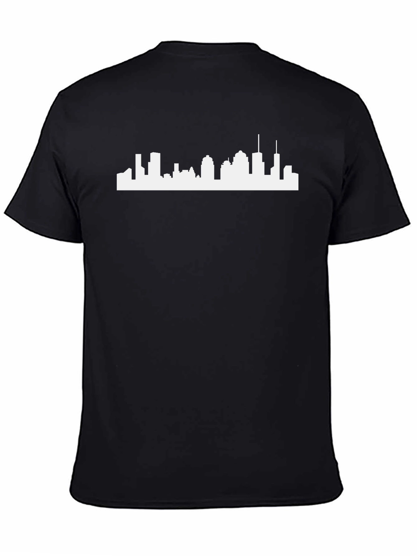 City Skyline Graphic Tee - Mens Black T-Shirt