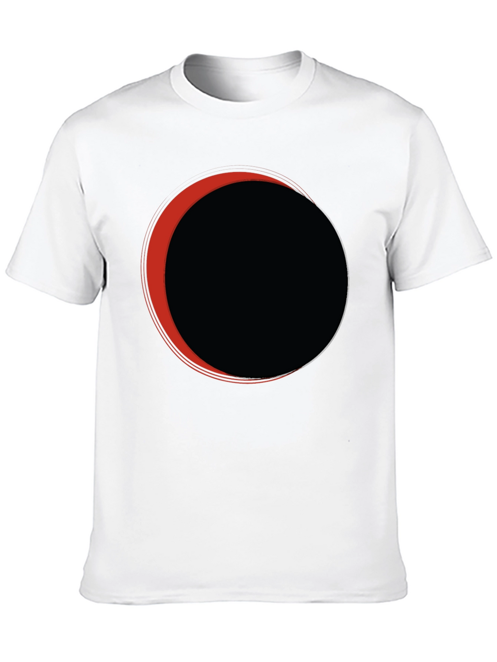 Eclipse Graphic Tee - Black Casual T-Shirt