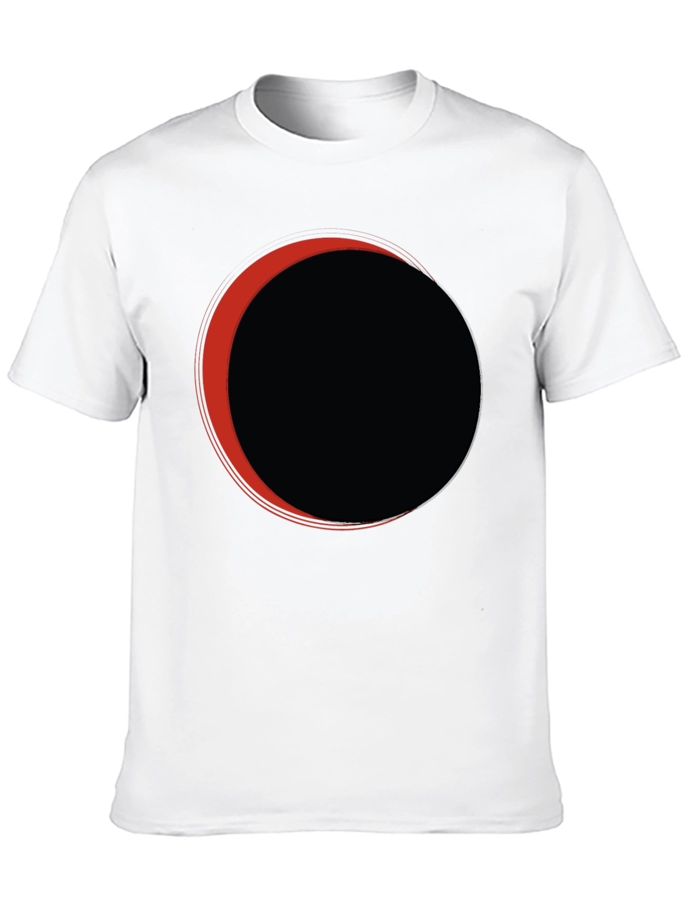 Eclipse Graphic Tee - Black Casual T-Shirt