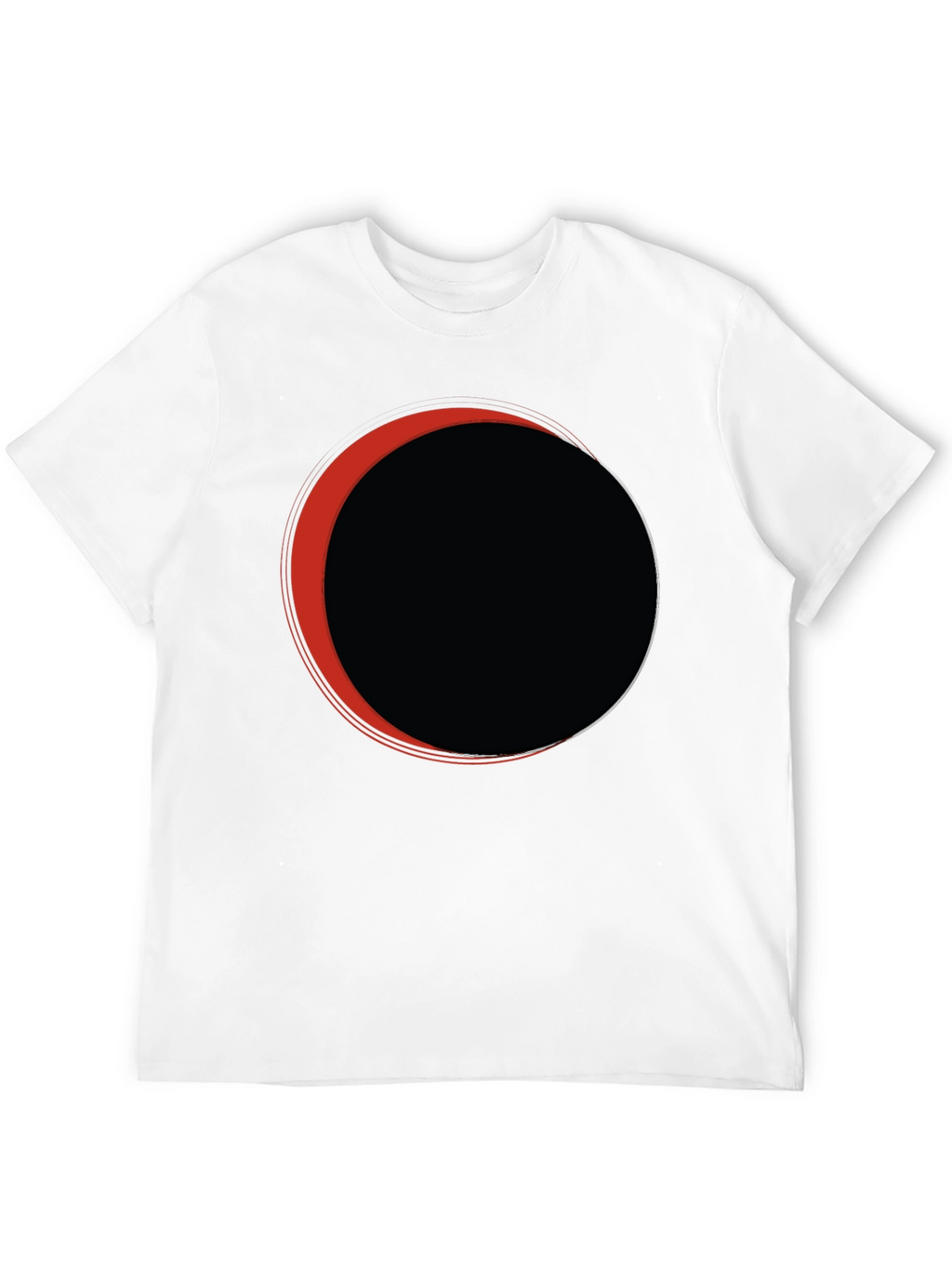 Eclipse Graphic Tee - Black Casual T-Shirt