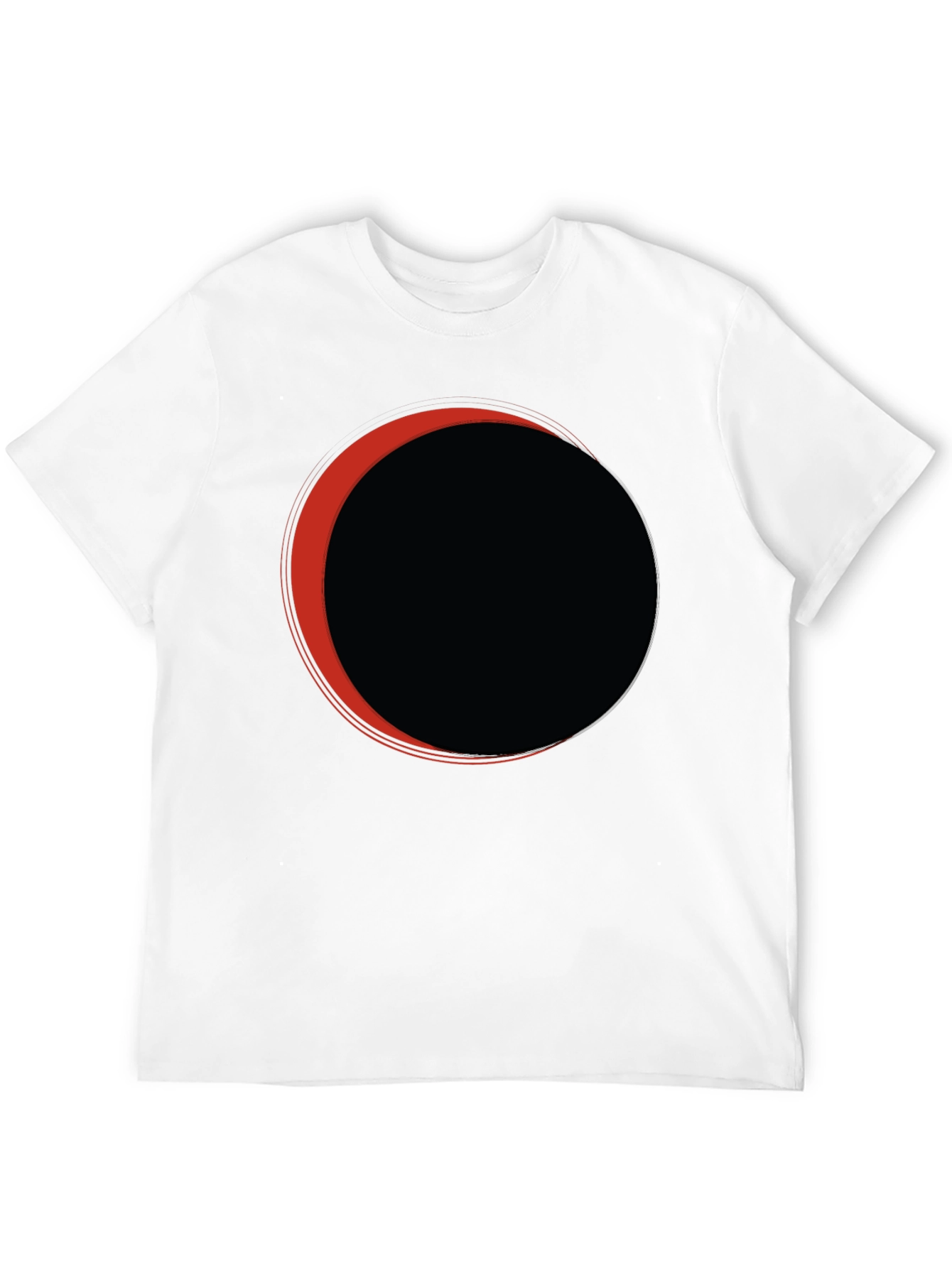 Eclipse Graphic Tee - Black Casual T-Shirt