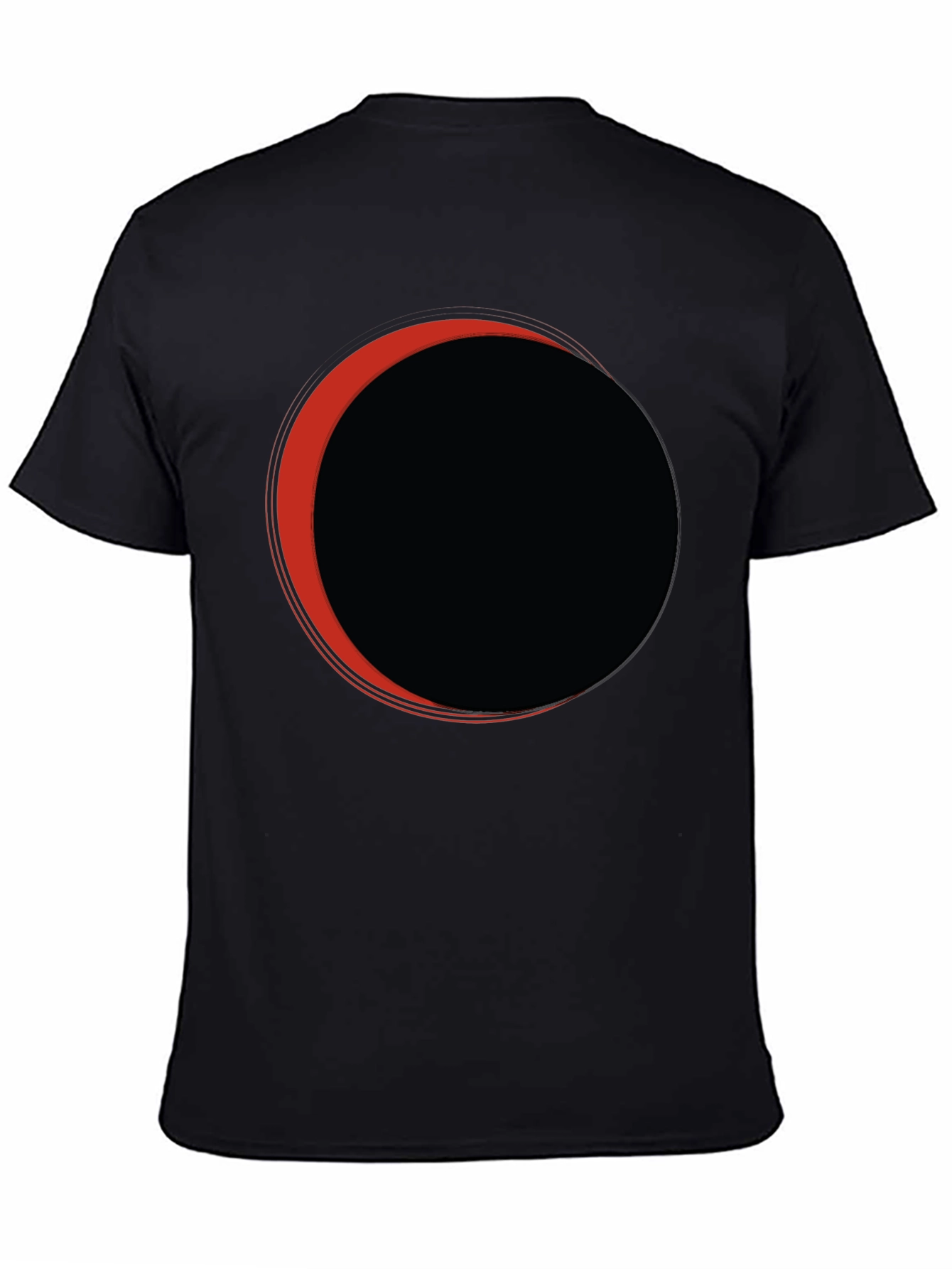Eclipse Graphic Tee - Black Casual T-Shirt