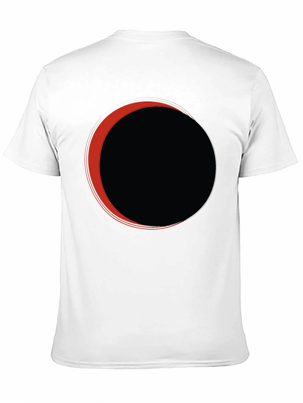 Eclipse Graphic Tee - Black Casual T-Shirt