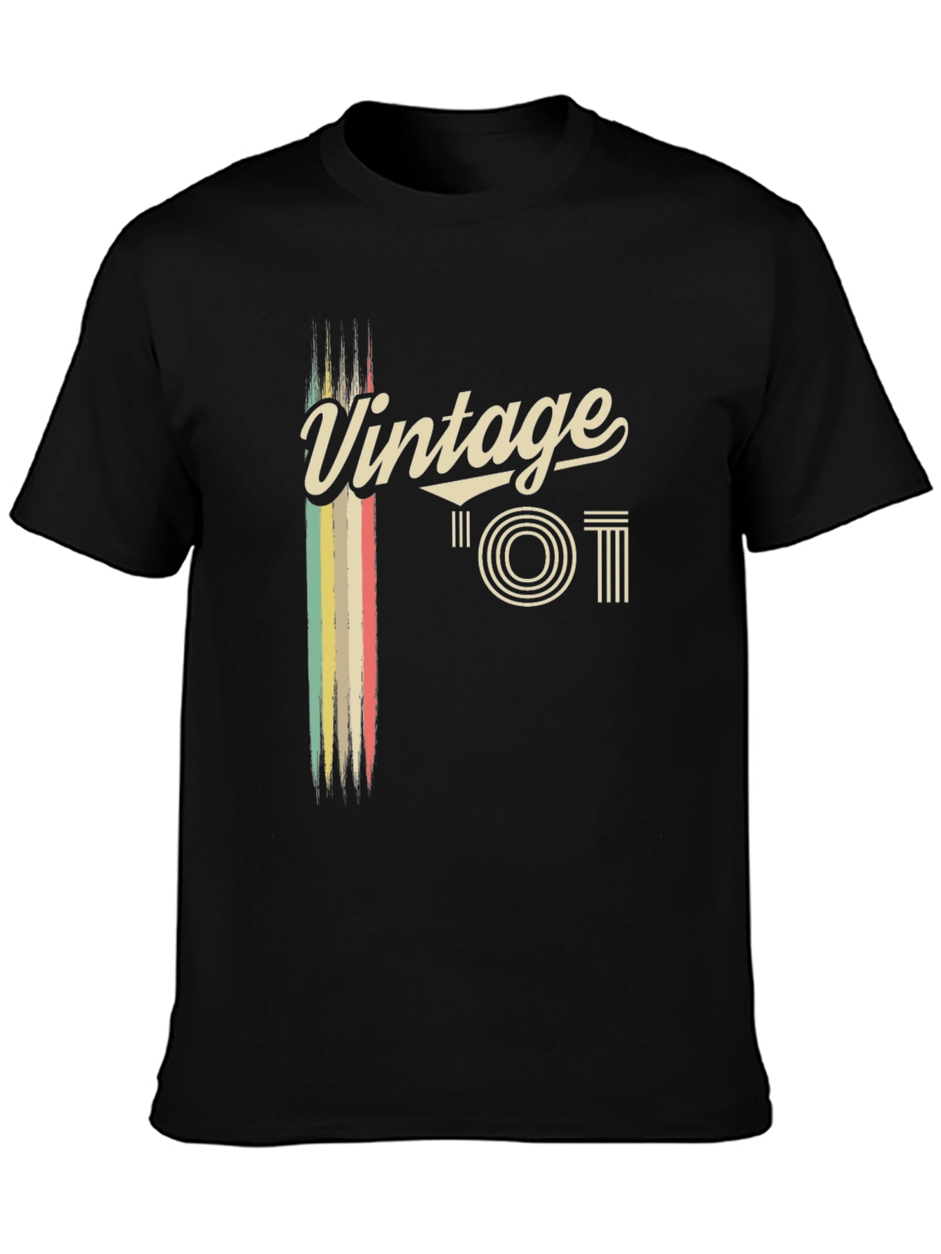 Vintage Style Black T-Shirt