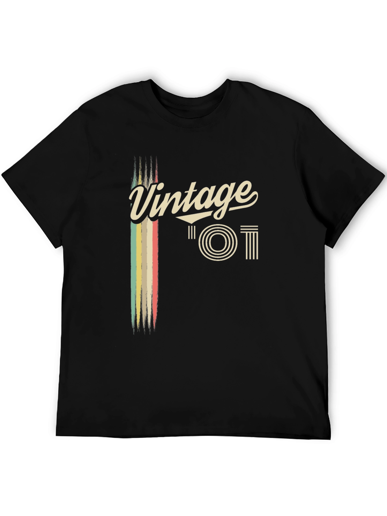 Vintage Style Black T-Shirt