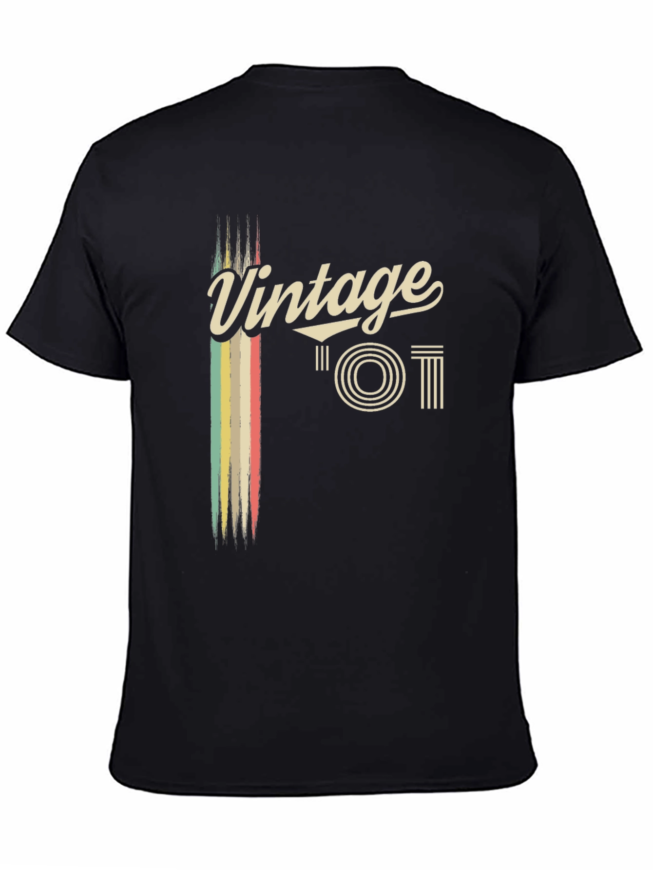 Vintage Style Black T-Shirt