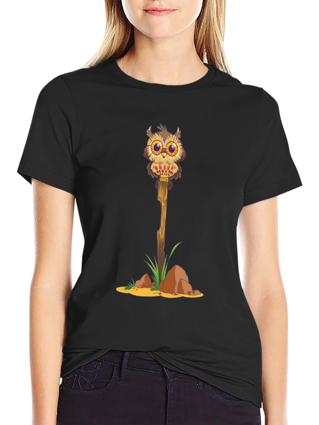 Owl on a Stick Graphic Tee