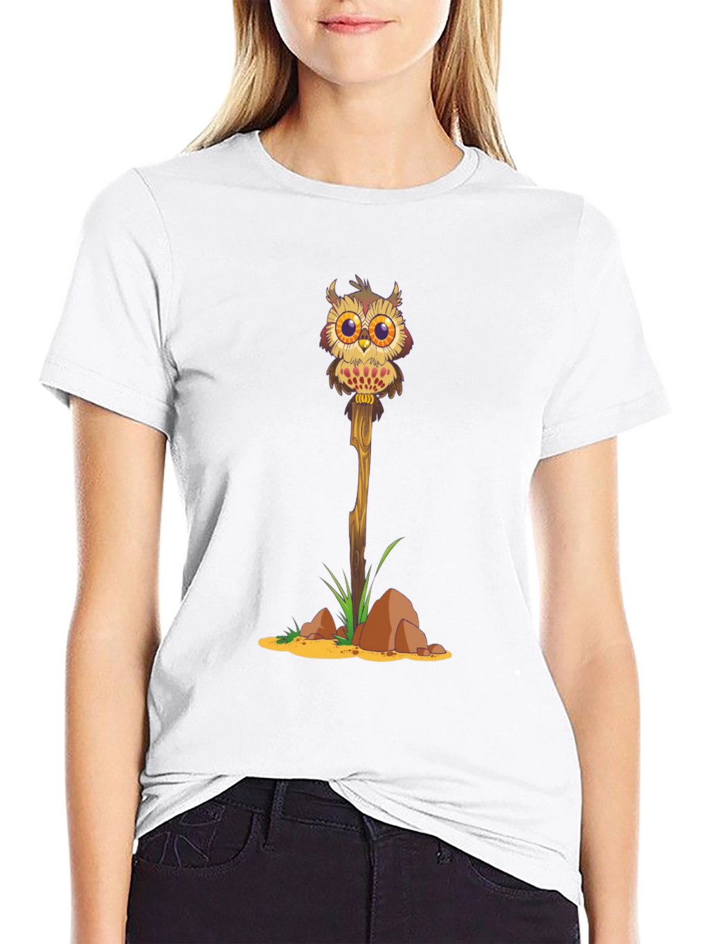 Owl on a Stick Graphic Tee