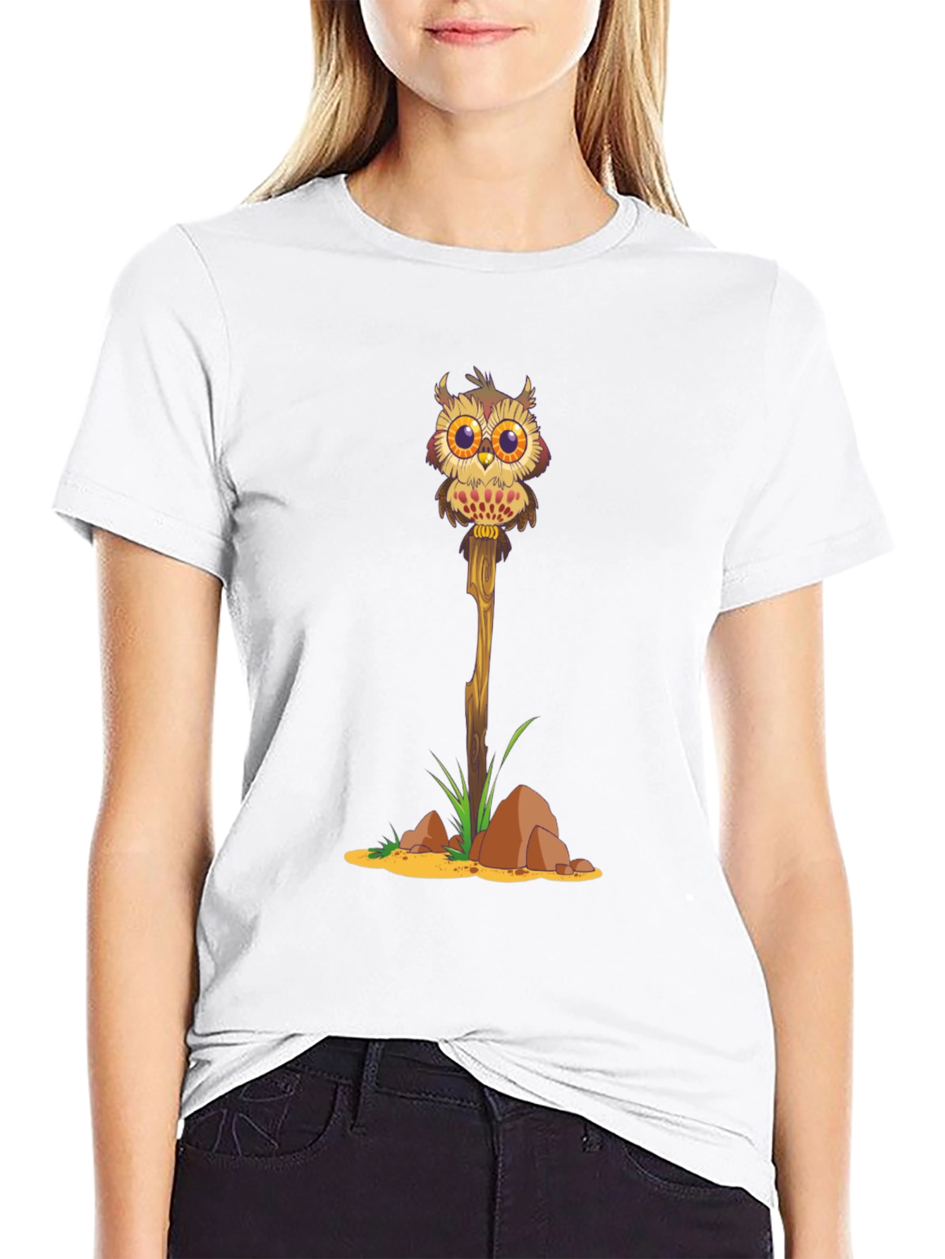 Owl on a Stick Graphic Tee