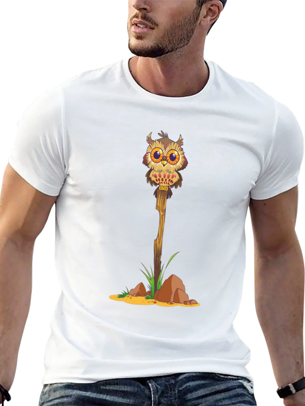 Owl on a Stick Graphic Tee