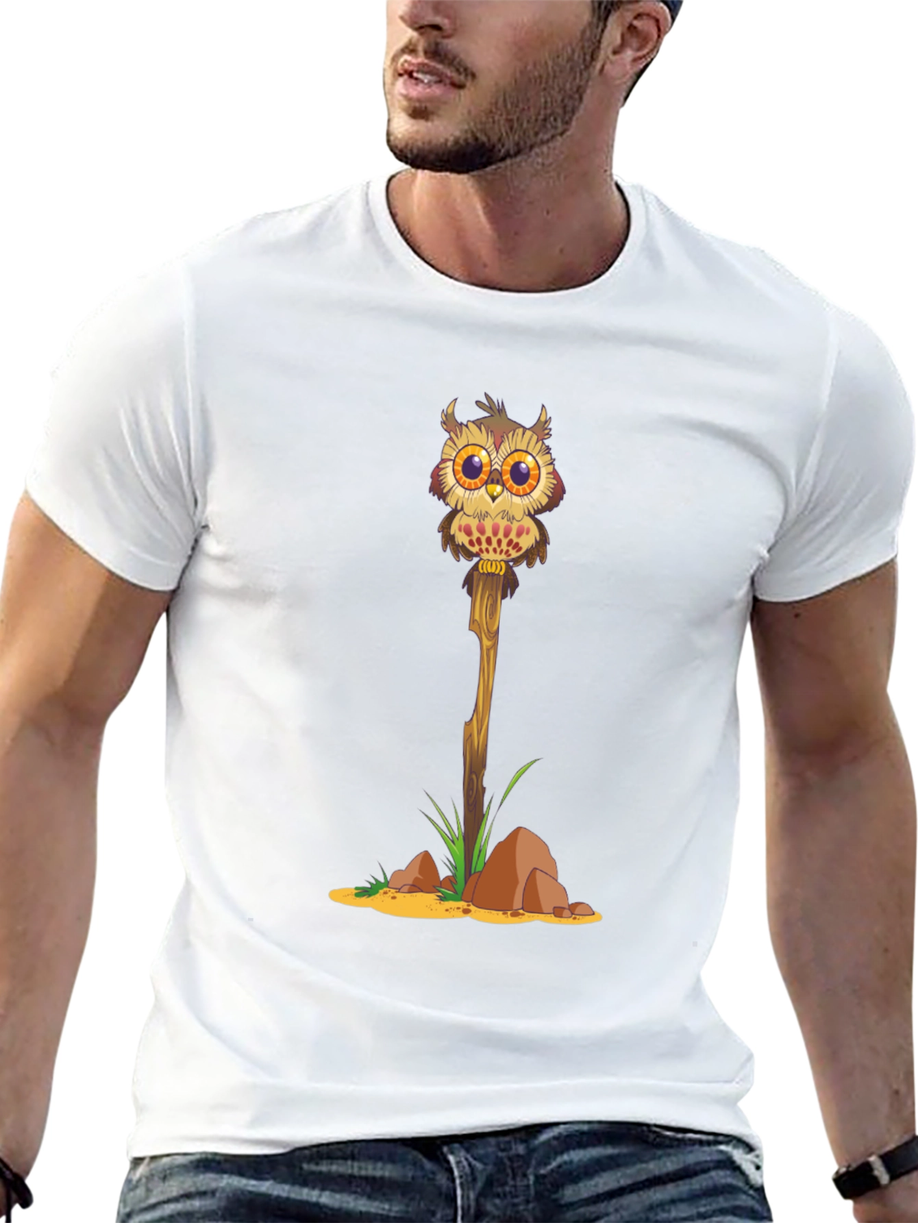 Owl on a Stick Graphic Tee
